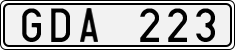 License plate of Sweden, Regular plates
