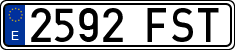 License plates of Spain, Ordinary (2000)