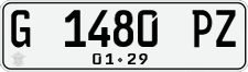 License plate of Indonesia, Regular plates