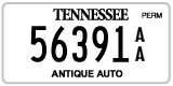 Tennessee, Antique (AA 12345)