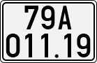 License plate of Vietnam, Cars