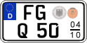 German license plate, Seasonal plates