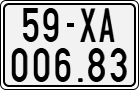 License plate of Vietnam, Motorcycles