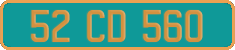 French license plate, Diplomatic