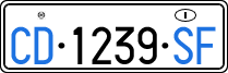 License plate of Italy, Diplomatic