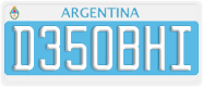 License plate of Argentina, Diplomatic