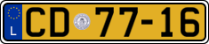 License plate of Luxembourg, Diplomatic