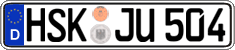 German license plate, Regular plates