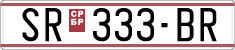 License plate of North Macedonia, Regular plates (1993)