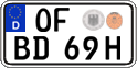 German license plate, Plates for oldtimers (type 