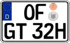 German license plate, Plates for oldtimers (type 