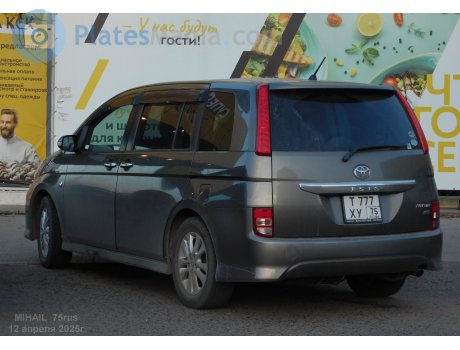 т777ху75, Toyota Isis