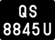 License plate of Malaysia, AB(C) 1(234) D