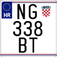 License plate of Croatia, Motorcycles