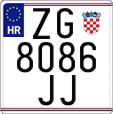 License plate of Croatia, Motorcycles