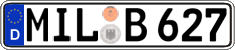 German license plate, Regular plates
