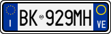 License plate of Italy, Cars (1994 year series)
