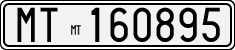 License plate of Italy, Cars (1927 year series)