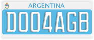 License plate of Argentina, Diplomatic