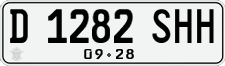 License plate of Indonesia, Regular plates