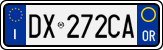 License plate of Italy, Cars (1994 year series)