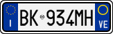 License plate of Italy, Cars (1994 year series)