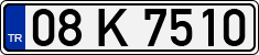 License plate of Turkey, Regular plates
