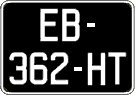 French license plate, SIV (oldtimers)