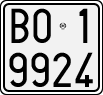 License plate of Italy, Motorcycles (1927 year series)