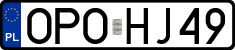 License plates of Poland, Regular car plates