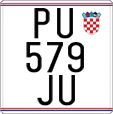 License plate of Croatia, Motorcycles
