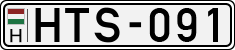license plates of Hungary, Cars (1990)