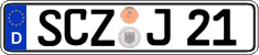 German license plate, Regular plates