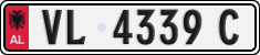 License plate of Albania, Cars (1993)