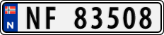 License plate of Norway, Cars