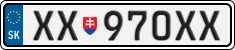License plate of Slovakia, Vanity Plates