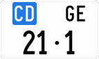 License plate of Switzerland, Diplomatic
