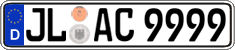 German license plate, Regular plates