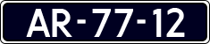 License plate of the Netherlands, Imported oldtimers (cars)