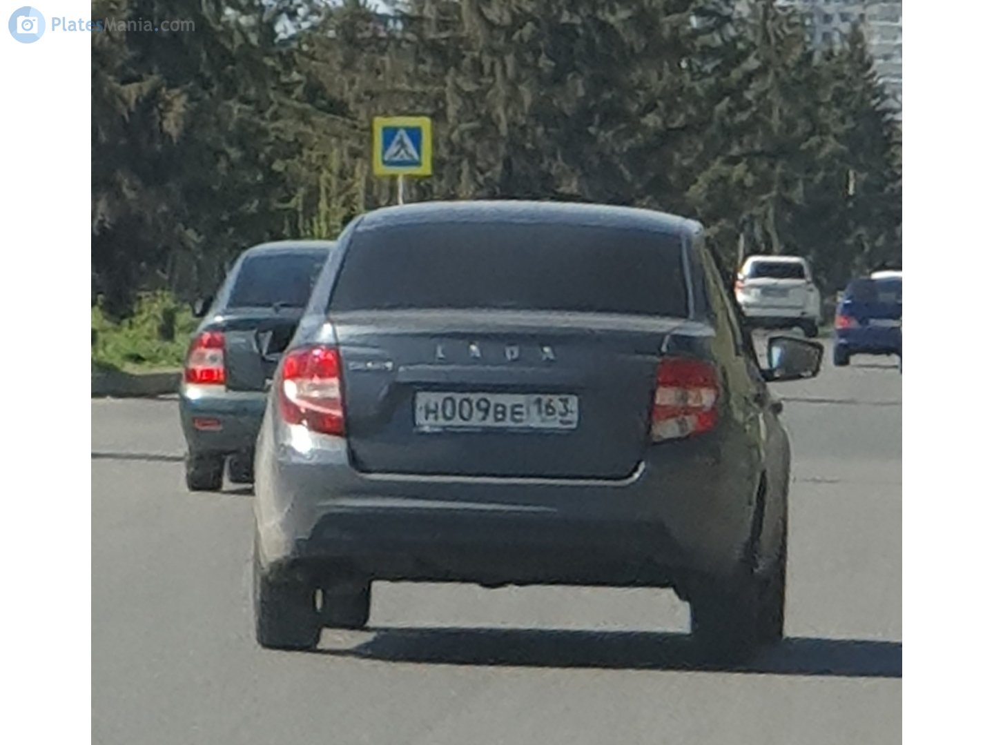 н 009 ве 163, Lada (VAZ) 2190 Granta 2190, facelift, 2018–