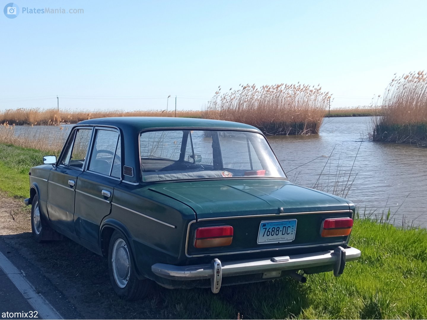 7688-DC, License plate without vehicle 