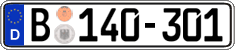German license plate, Diplomatic