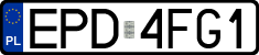 License plates of Poland, Regular car plates