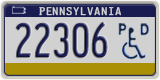 Pennsylvania, Vehicles for disabled persons