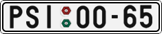 License plate of the Czech Republic, Cars (1960)