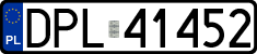 License plates of Poland, Regular car plates