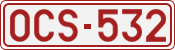 License plate of Belgium, 1951 year system