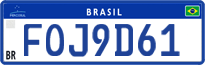 License plate of Brazil, Authorities (Mercosul)