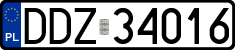 License plates of Poland, Regular car plates