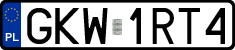 License plates of Poland, Regular car plates